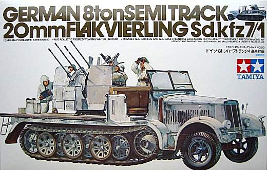 Tamiya - German 8ton Semitrack w/20mm Flakvierling Sd.Kfz. 7/1