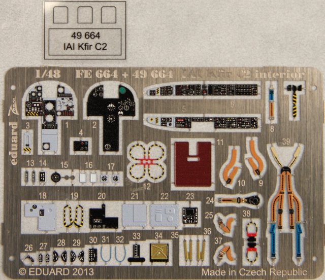 Eduard Ätzteile - IAI Kfir C2 interior S.A.