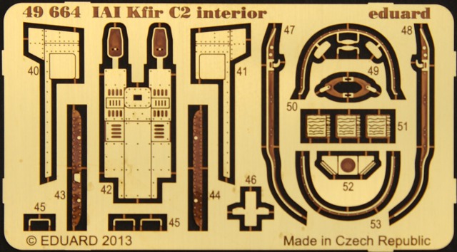 Eduard Ätzteile - IAI Kfir C2 interior S.A.