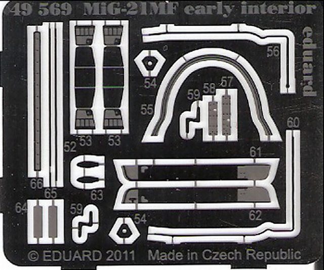 Eduard Ätzteile - MiG-21MF interior