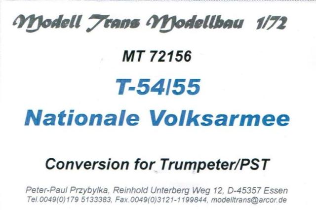 Modelltrans - T-54/55 Nationale Volksarmee