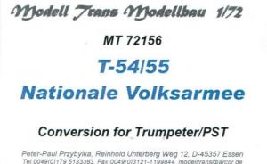 Bausatz: T-54/55 Nationale Volksarmee