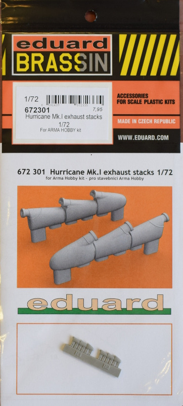 Hurricane Mk.I exhaust stacks 1/72