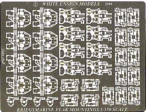 White Ensign Models - Fotoätzteilesatz für leichte Flak der deutschen Kriegsmarine