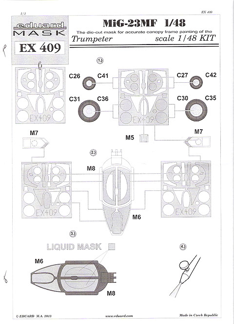 Eduard Mask - MiG-23MF Mask