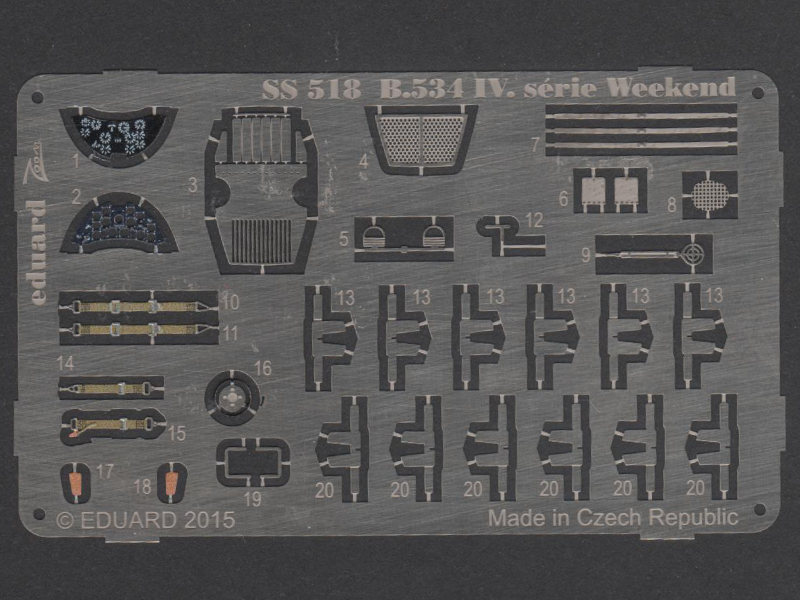 Eduard Ätzteile - Avia B.534 IV. série Weekend S.A.