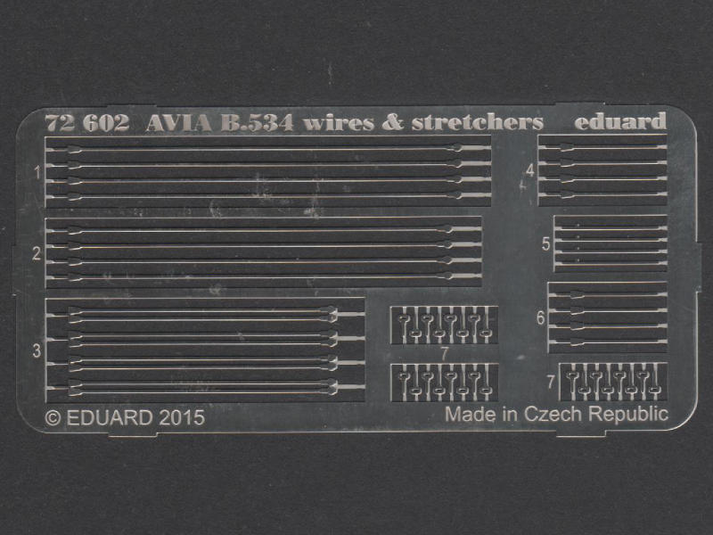 Eduard Ätzteile - Avia B.534 wires & stretchers