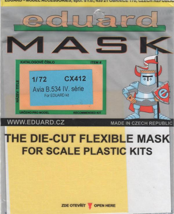 Eduard Mask - Avia B.534 IV. série Mask
