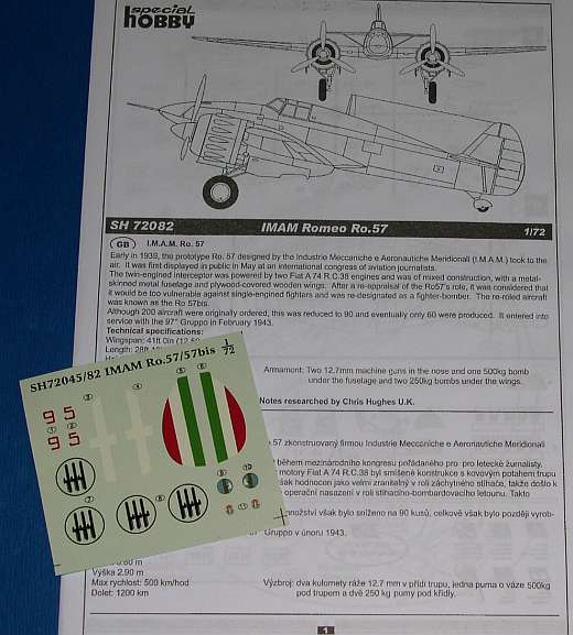 Special Hobby - IMAM / Ro-57