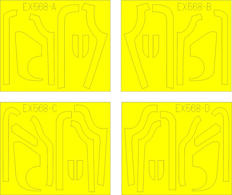 Eduard Mask - B-17G antiglare panels (BO & DL production)