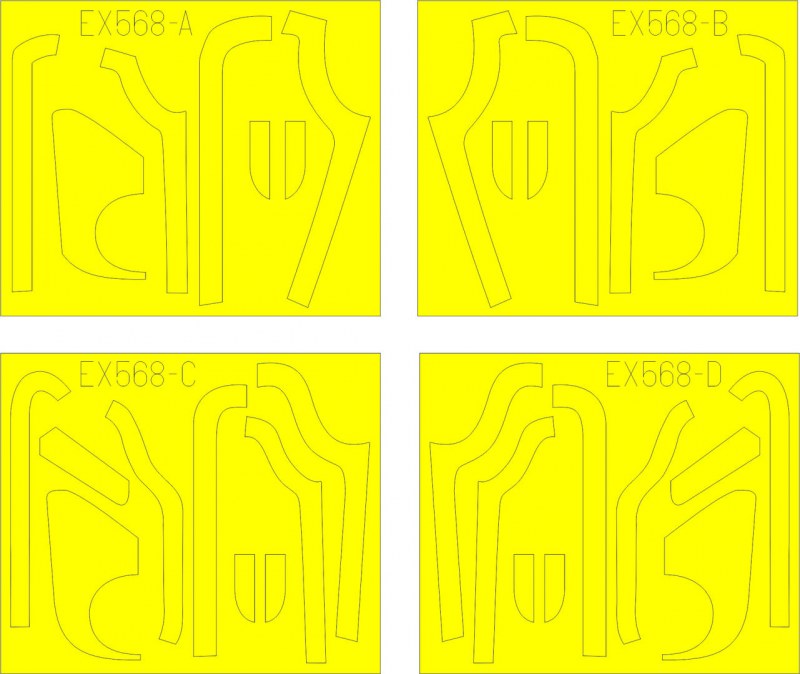 Eduard Mask - B-17G antiglare panels (BO & DL production)