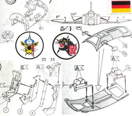 Vorbildlich: Winkelangaben für die Tragflächen, Kameras im Rumpfbug.