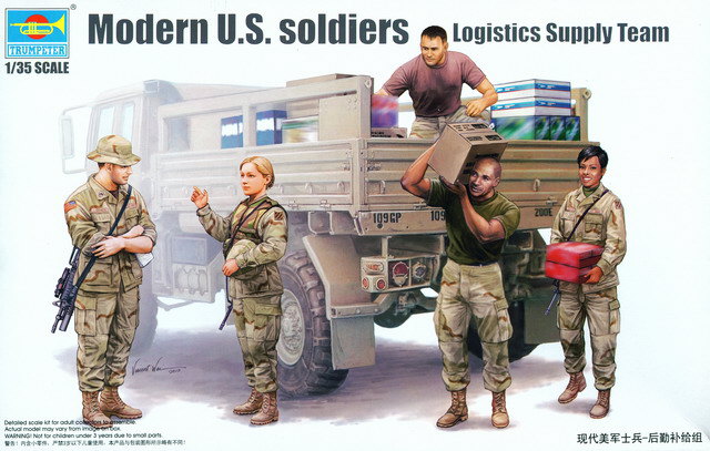 Trumpeter - Modern U.S. Soldiers - Logistics Supply Teamy