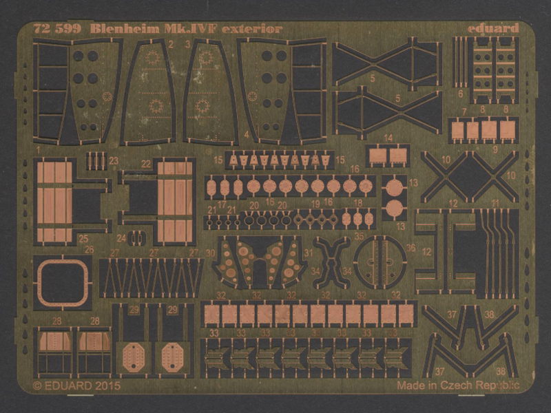 Eduard Ätzteile - Blenheim Mk.IVF exterior