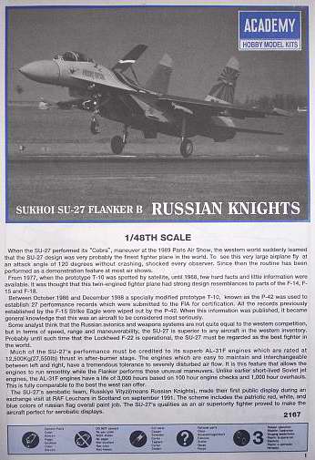 Academy - Su-27 Flanker B "Russian Knights"