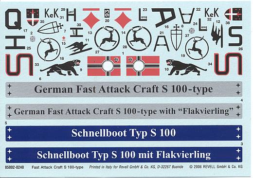 Revell - Schnellboot S-100 & Flak 38