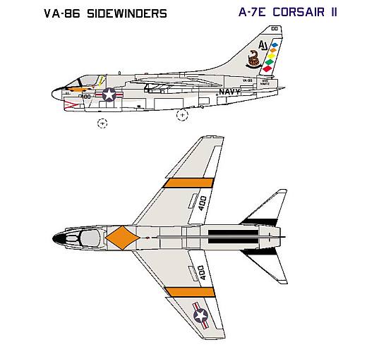 Starfighter Decals - Airwing CW-8 für USS Nimitz