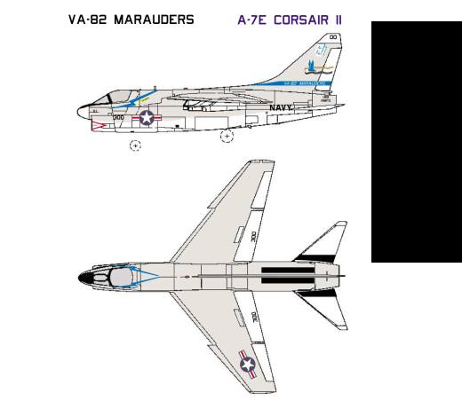 Starfighter Decals - Airwing CW-8 für USS Nimitz