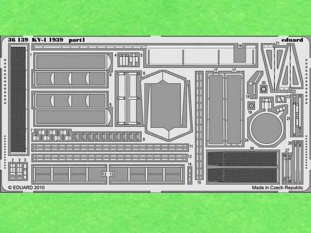 Platine 1 - mit u.a. den Abdeckgittern für den Motorraum