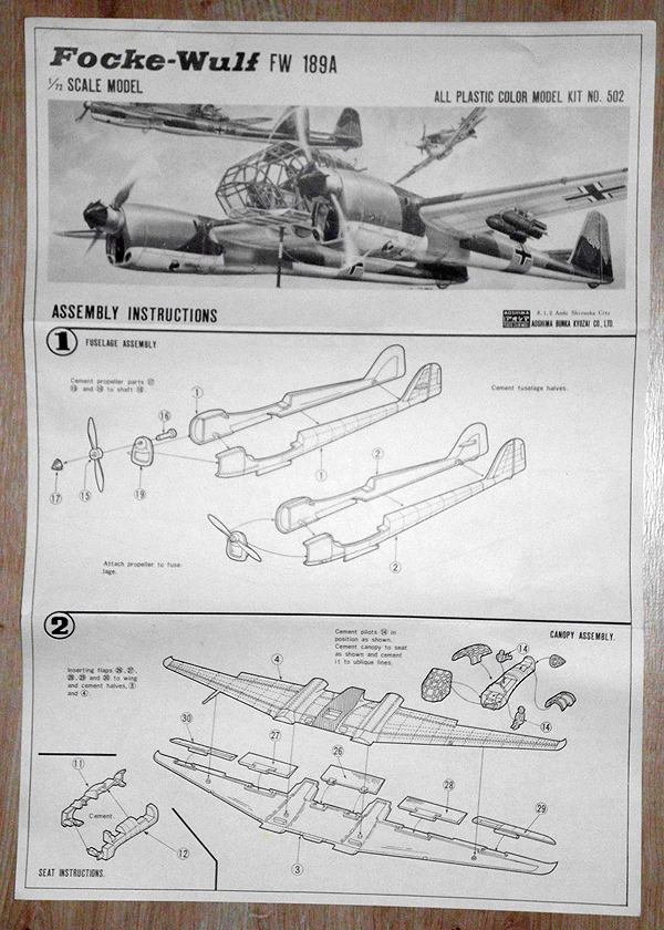 Aoshima - Focke-Wulf Fw 189 A-1