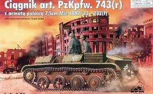 : Artillery tractor PzKpfw. 743(r) with  Field gun...