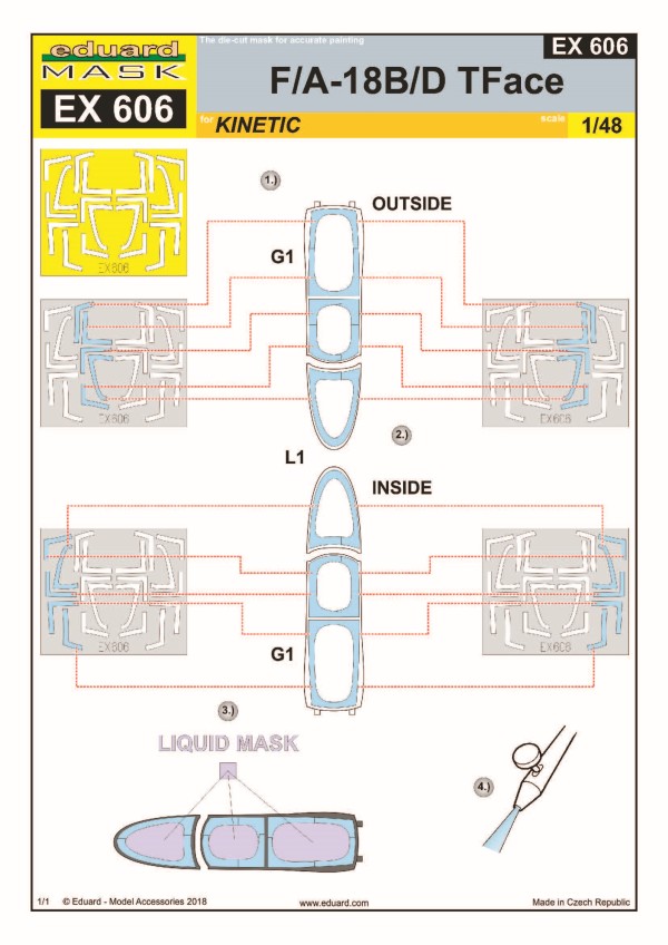 Eduard Mask - F/A-18B/D TFace