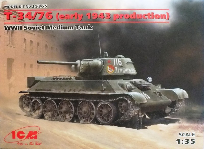 ICM - WWII Soviet Medium Tank T-34/76 (early 1943 production)