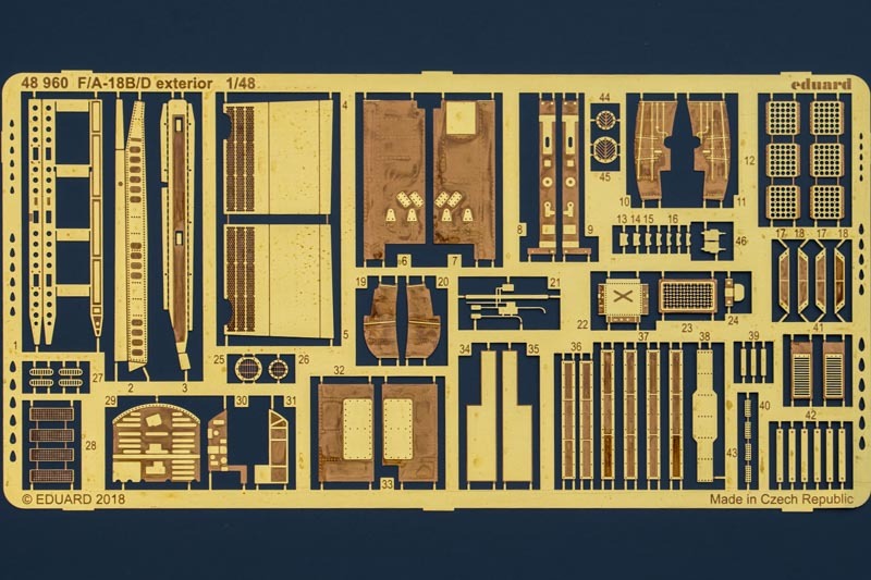 Eduard Ätzteile - F/A-18B/D exterior