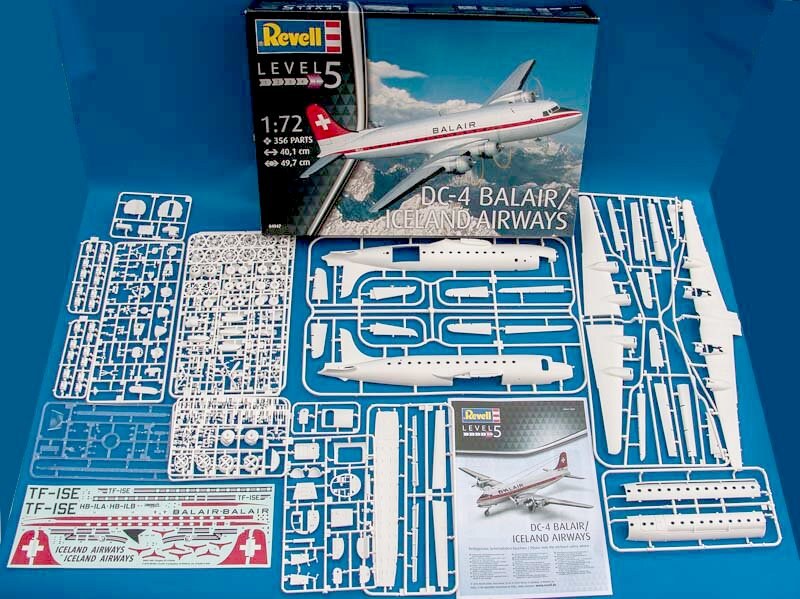 REVELL 04947 DC-4 Balair/Islande Airways Model Kit 