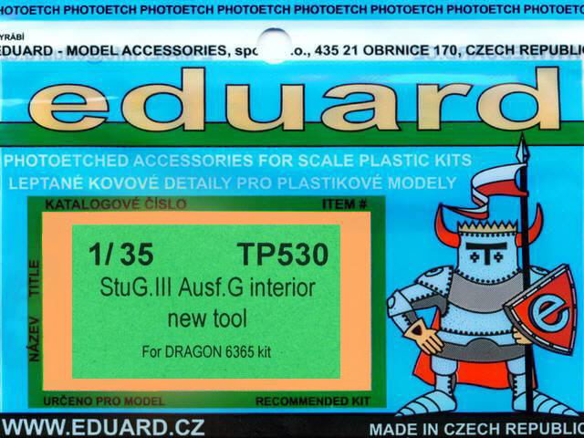 Eduard Ätzteile - StuG.III Ausf.G (interior new tool)