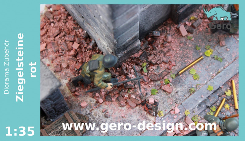 Gero Design  - Ziegelsteine Rot 