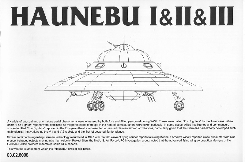 Haunebu I & II & III