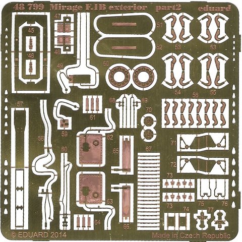 Eduard Ätzteile - Mirage F.1B exterior 
