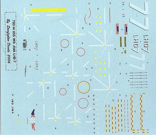 Starfighter Decals - Decalset für LHD-7 USS Iwo Jima