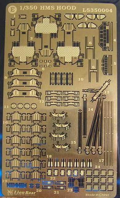 Lion Roar - Detailset für HMS Hood