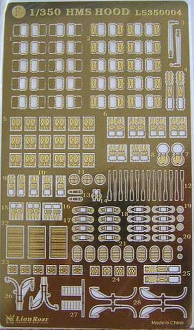 Lion Roar - Detailset für HMS Hood