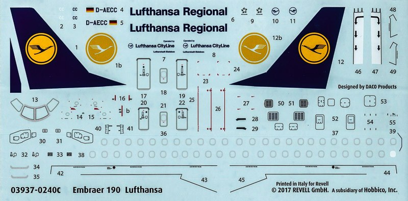 Revell - Embraer 190 Lufthansa