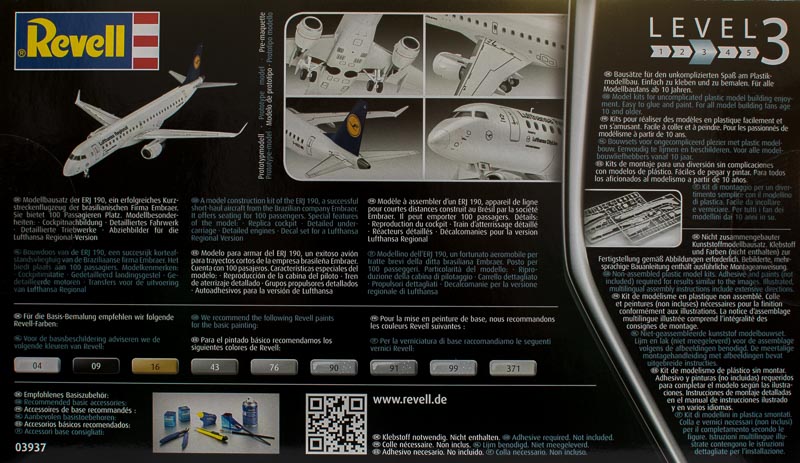 Revell - Embraer 190 Lufthansa