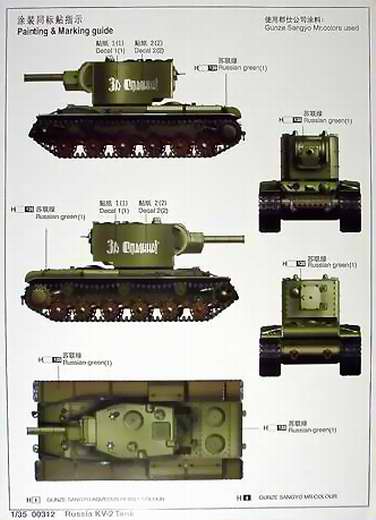 Das A4 Blatt mit Farbangaben und Platzierungshinweisen für die Decals