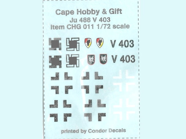 Cape Hobby & Gift - Junkers Ju 488 V-403