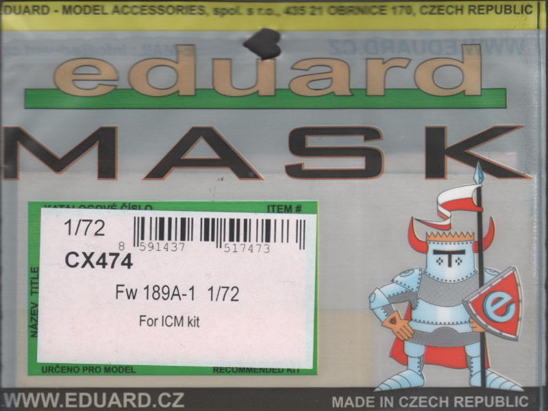 Eduard Mask - Fw 189A-1