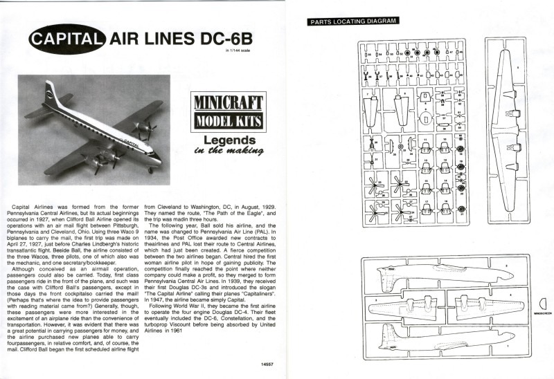 Minicraft Model Kits - Douglas DC-6B