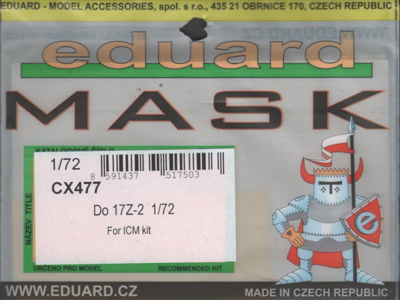 Eduard Mask - Do 17Z-2 Mask