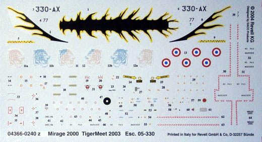 Revell - Dassault Mirage 2000C Tigermeet