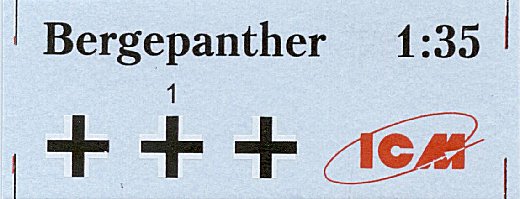 ICM - Bergepanther (early Version) & Bergepanther with German Tank Crew