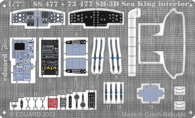 Eduard Ätzteile - SH-3D Sea King interior