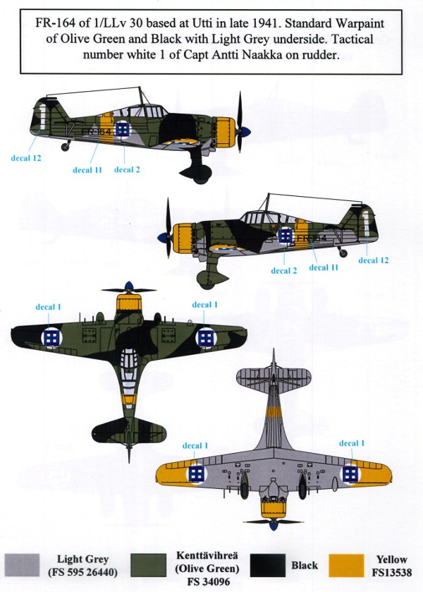 S.B.S Model - Fokker D.XXI (Twin Wasp Engine) in Finnish Service