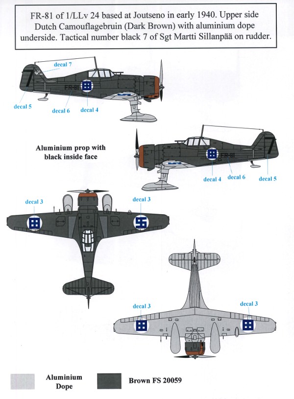 S.B.S Model - Fokker D.XXI (Mercury Engine) in Finnish Service