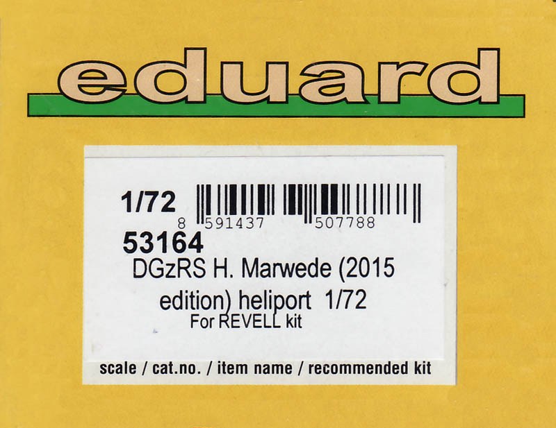 Eduard Ätzteile - DGzRS H. Marwede (2015 Edition) Heliport