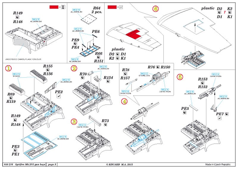 Eduard Brassin - Spitfire Mk.XVI gun bays